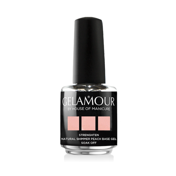 Strengthen Natural Shimmer Peach Base Gel Soak Off